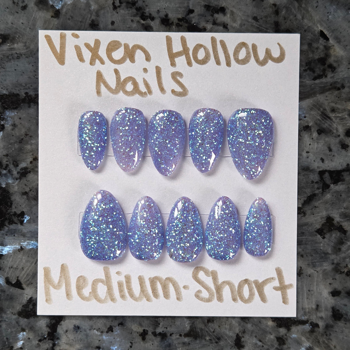 Blue Purple Glitter