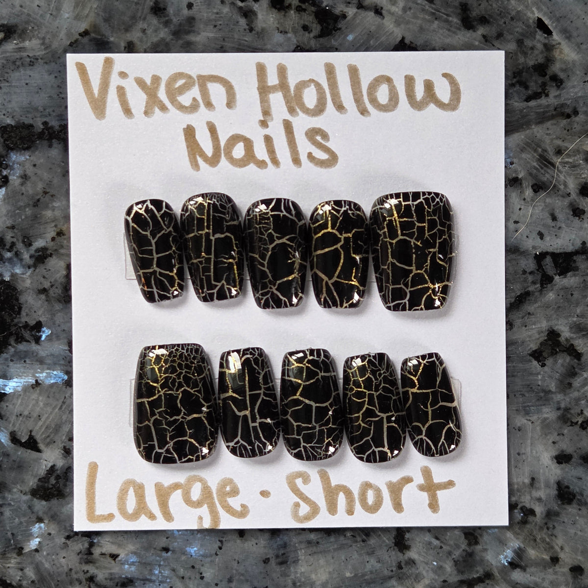 Black & Gold Shatter