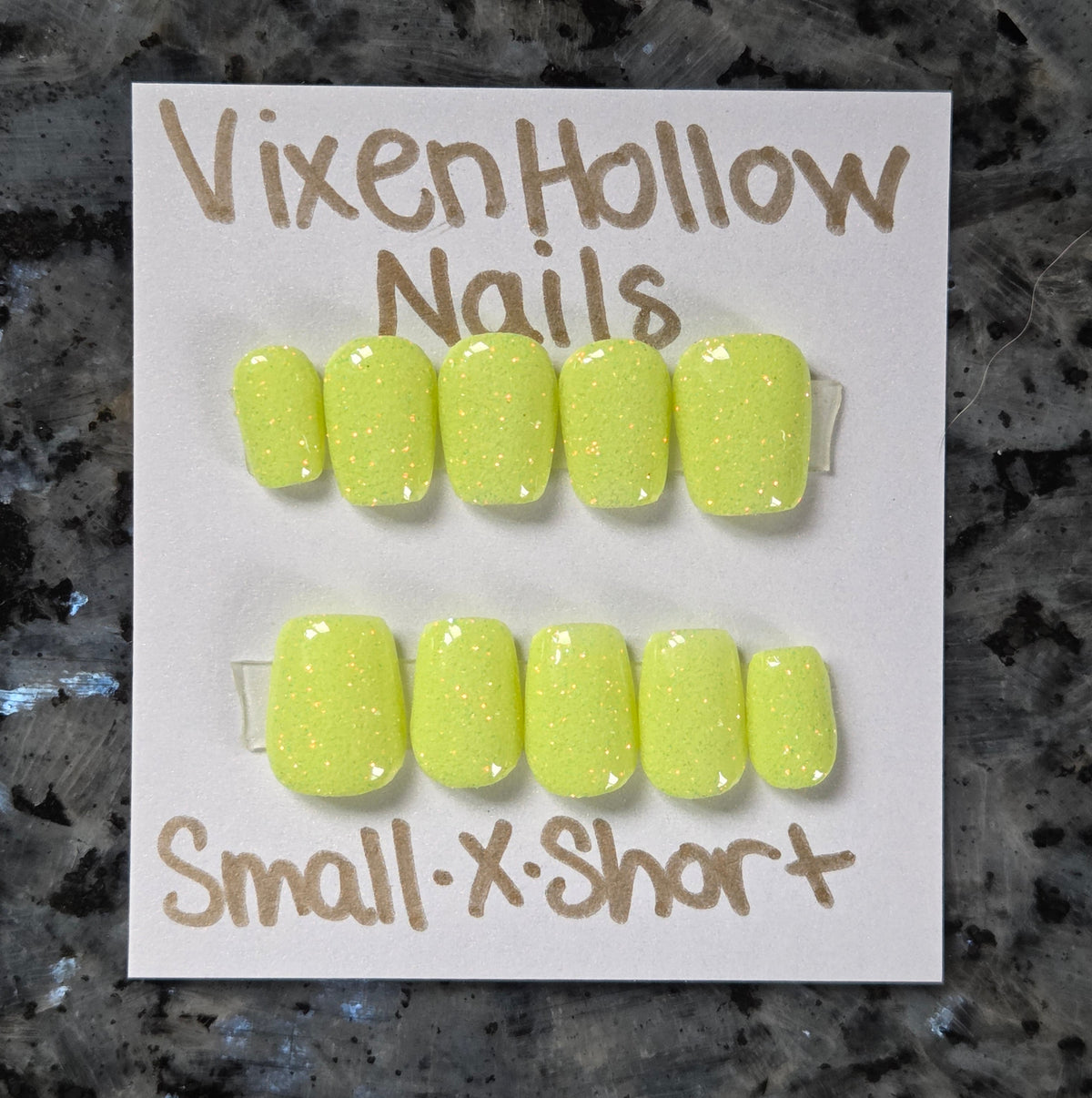 Highlighter Yellow Glitter